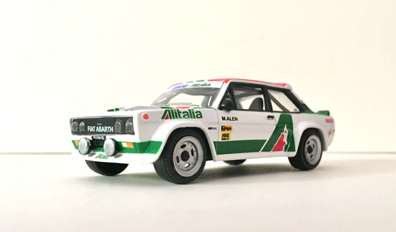 Illustration for article titled Spaghetti Sunday - Fiat 131 Abarth 1/43 by Burago